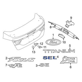 Ford OE - Rear Hatch Emblem
