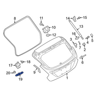 Ford OE - Rear Liftgate Lock Striker Plate