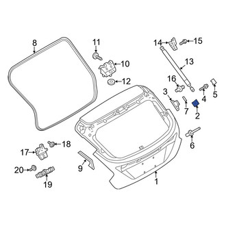 Ford OE - Rear Liftgate Stop Bumper