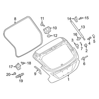 Ford OE - Lift Gate - Lid & Components (SE / SEL / Titanium Hatchback)