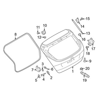 Ford OE - Lift Gate - Lid & Components (RS)
