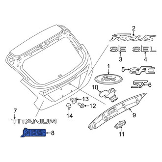Ford OE - Rear Deck Lid Emblem