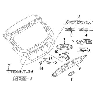 Ford OE - Lift Gate - Exterior Trim