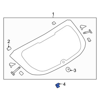 Ford OE - Back Glass Spacer
