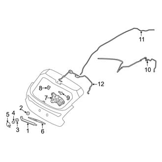 Ford OE - Lift Gate - Wiper & Washer Components (Hatchback)