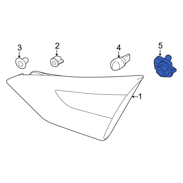 Ford OE BM5Z13411A Rear Tail Light Socket