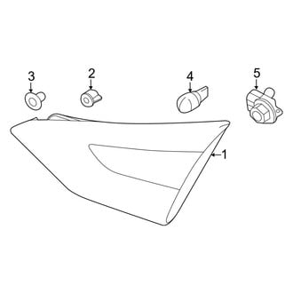 Ford OE - Rear Lamps - Tail Lamps (On Trunk Lid), (S / SE / SEL / Titanium Sedan)