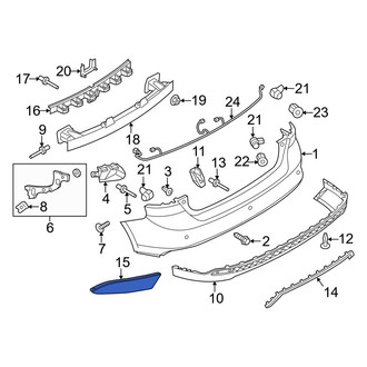 Ford OE - Rear Right Reflector Panel