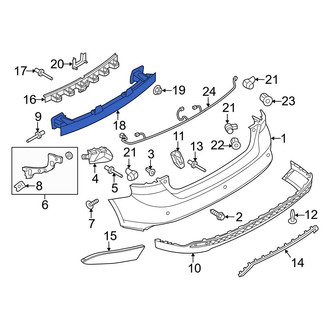 Ford OE - Rear Bumper Impact Bar