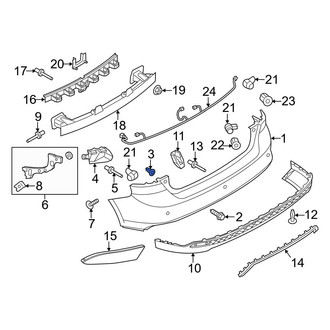 Ford OE - Bumper Cover Nut