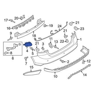 Ford OE - Rear Right Inner Bumper Cover Bracket