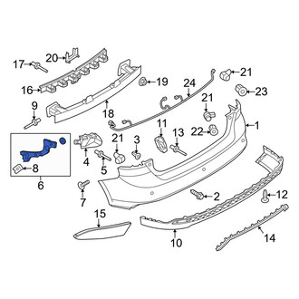 Ford OE - Rear Right Outer Bumper Cover Bracket