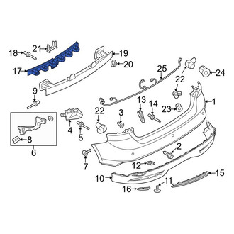Ford OE - Rear Bumper Impact Absorber