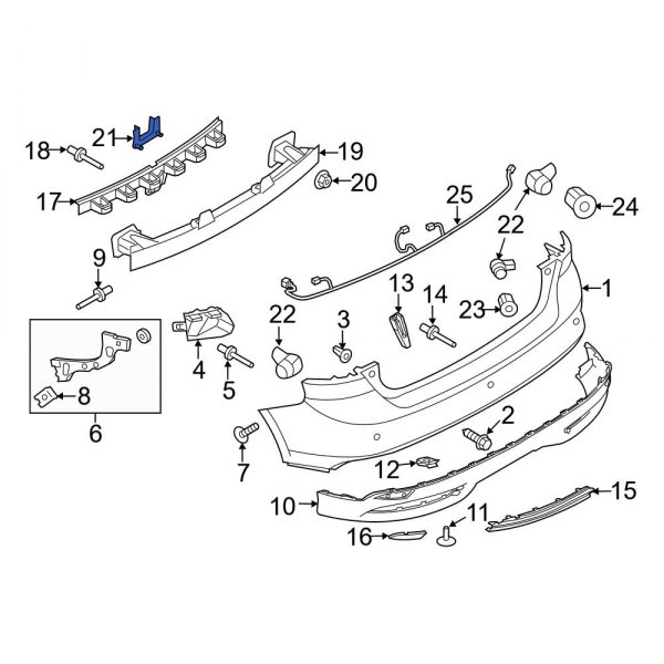 Bumper Impact Bar Bracket