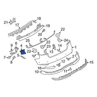 Ford OE - Left Inner Bumper Cover Bracket