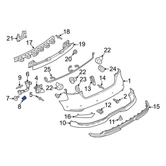 Ford OE - Bumper Cover Nut