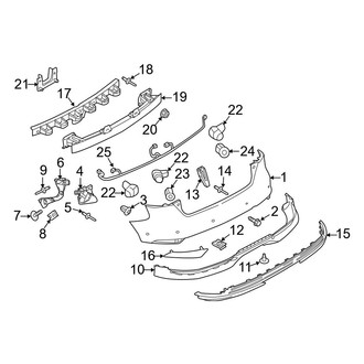 Ford OE - Rear Bumper - Bumper & Components (ST)