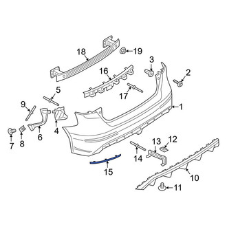Ford OE - Rear Left Reflector Panel