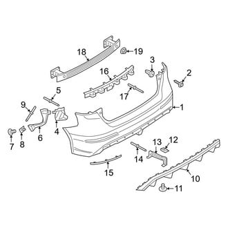 Ford OE - Rear Bumper - Bumper & Components (RS)