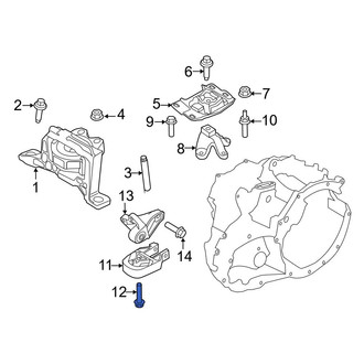 Ford OE - Lower Automatic Transmission Mount Bolt