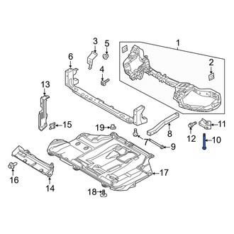 Ford OE - Rear Radiator Support Panel Reinforcement Bolt