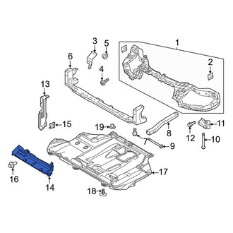 Ford OE - Front Radiator Support Access Cover