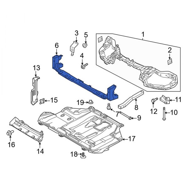 Radiator Support Tie Bar