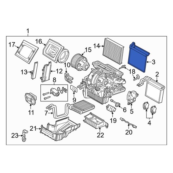 A/C Evaporator Core Seal