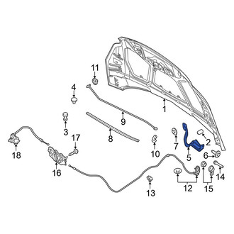 Ford OE - Front Right Hood Hinge