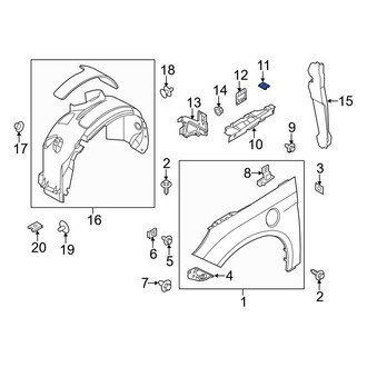 Ford OE - Fender Nut
