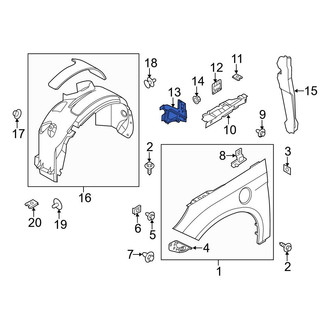 Ford OE - Front Right Fender Brace