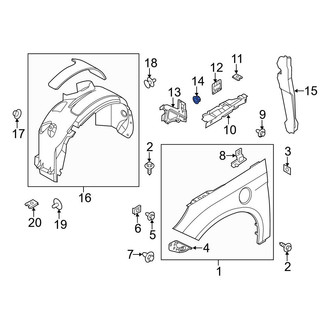 Ford OE - Radiator Support Panel Nut