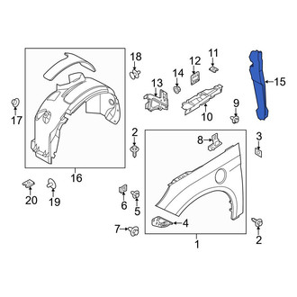 Ford OE - Front Left Fender Insulator
