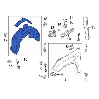 Ford OE - Front Left Fender Splash Shield