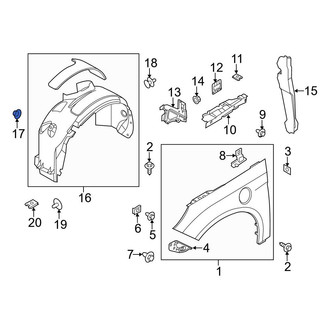 Ford OE - Fender Liner Retainer