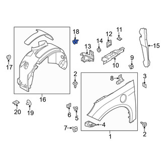 Ford OE - Fender Liner Rivet