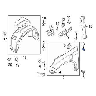 Ford OE - Front Left Fender Bracket
