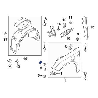 Ford OE - Radiator Support Panel Nut