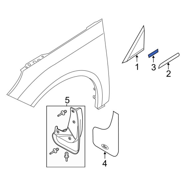 Fender Molding Retainer