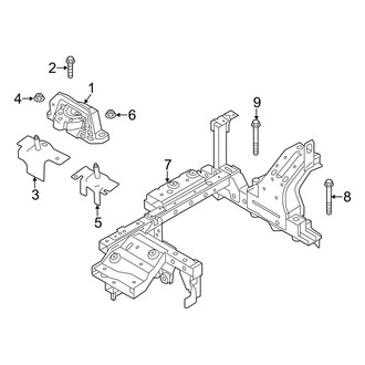 Ford OE - Electrical - Motor & Components (Motor Mounts), (BATTERY EV (EV/BEV))