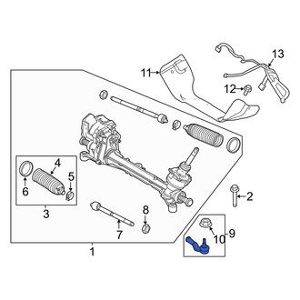 Ford OE - Right Outer Steering Tie Rod End