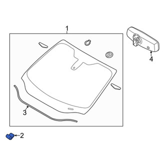 Ford OE - Windshield Spacer