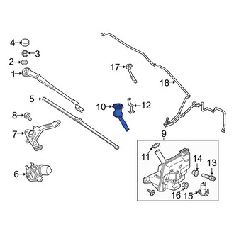 Ford OE - Front Washer Fluid Reservoir Filler Pipe