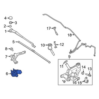 Ford OE - Front Right Wiper Motor