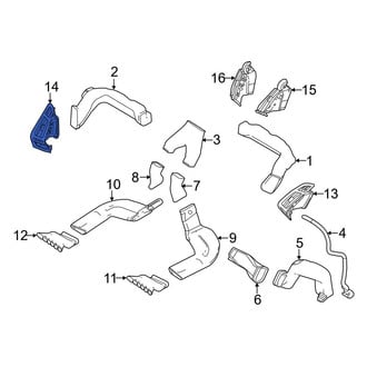 Ford OE - Left Outer Dashboard Air Vent