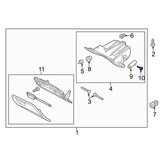 Ford OE - Glove Box Support Screw