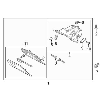 Ford OE - Instrument Panel - Glove Box (BATTERY EV (EV/BEV))