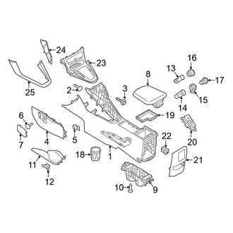 Ford OE - Center Console (Console Base & Trim), (BATTERY EV (EV/BEV))