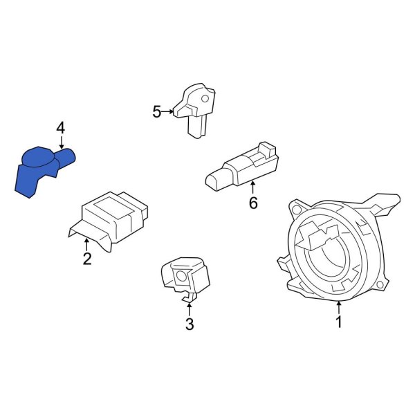 Ford OE CP9Z14B004A Rear Air Bag Impact Sensor