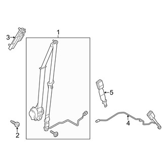 Ford OE - Restraint Systems - Front Seat Belts (Electric)